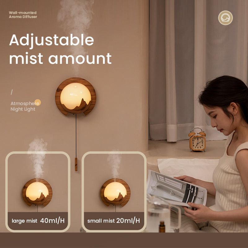 150ml Wall-mounted Aroma Diffuser Night Light Home Diffuser Mute Intelligent Humidifier With Remote Control