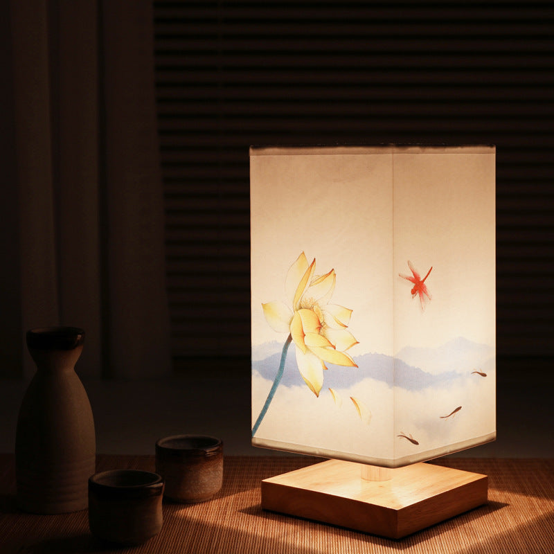 New Chinese Retro Style Bedside Night Light Warm