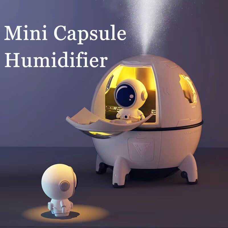 Portable Humidifier Desktop USB Astronaut Space Air Humidifier Diffuser 220ML With Colorful Led Light Christmas Gift