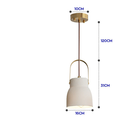 Nordic Japanese Simple Creative Light-transmitting Porcelain Chandelier